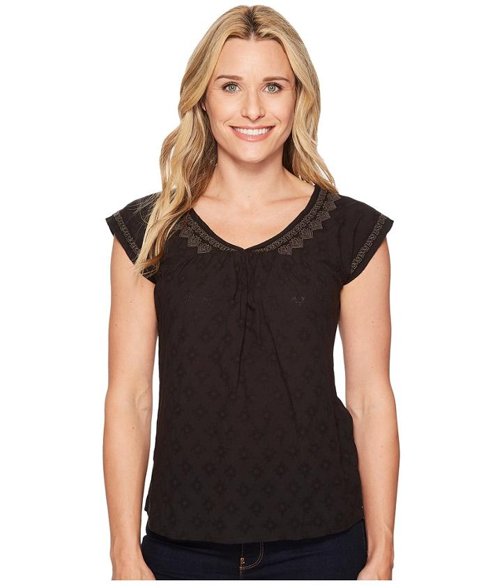 Prana Blossom Top (black) Women's Clothing