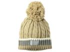 Calvin Klein Color Block Cable Beanie (heathered Almond) Beanies