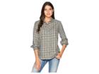 Pendleton Audrey Fitted Cotton Shirt (black/sandshell Check) Women's Clothing