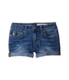 Ag Adriano Goldschmied Kids The Heather Roll Cuff Shorts In Stream (big Kids) (stream) Girl's Shorts