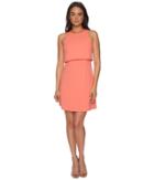 Donna Morgan Sleeveless Fit And Flare Pop-over (vermillion) Women's Dress