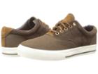 Polo Ralph Lauren Vaughn Saddle (mohican Brown Twill/mohican Brown Sport Suede) Men's Lace Up Casual Shoes
