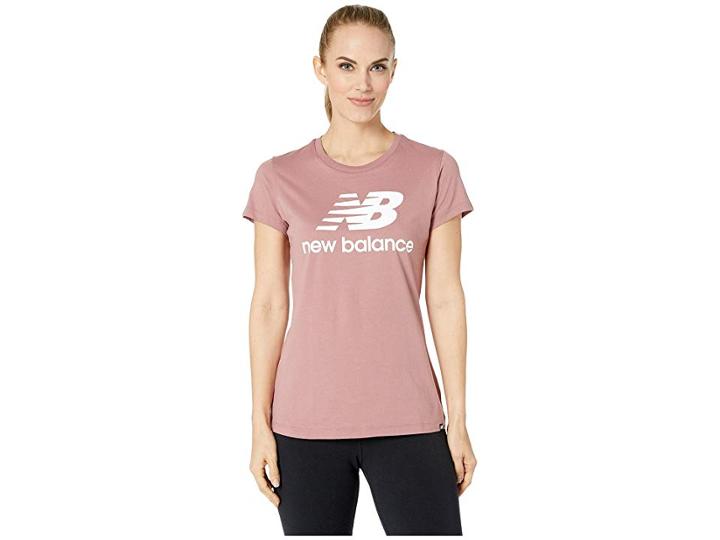 New Balance Essentials Logo Tee (dark Oxide) Women's T Shirt