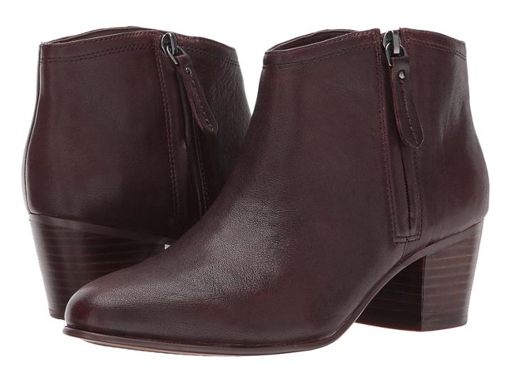 Clarks Maypearl Alice (mahogany Leather) Women's  Boots