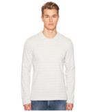 Eleventy Johnny Collar Cotton Sweater (grey/white) Men's Sweater