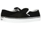 Vans Classic Slip-ontm ((embossed Suede) Black/true White) Skate Shoes