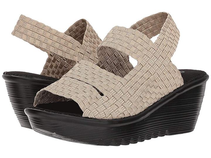 Bernie Mev. Oasis (light Gold) Women's Wedge Shoes