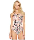 Kenneth Cole Sweet Sakura High Neck Mio (multi) Women's Swimsuits One Piece