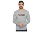 Life Is Good Air Conditioning Long Sleeve Crusher Tee (heather Gray) Men's T Shirt