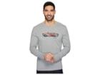 Life Is Good Air Conditioning Long Sleeve Crusher Tee (heather Gray) Men's T Shirt