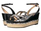 Badgley Mischka Silvie (black Satin) Women's Shoes