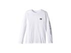 Vineyard Vines Kids Long Sleeve Vampire Whale Tee (toddler/little Kids/big Kids) (white Cap) Girl's T Shirt