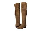 Frye Clara Tassel Over-the-knee (cashew Oiled Suede) Women's Boots