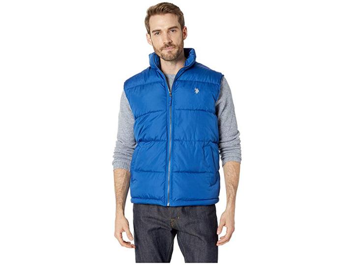 U.s. Polo Assn. Basic Vest Small Horse (blue Whale) Men's Vest