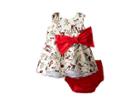 Fiveloaves Twofish Little Party Little Deer Dress (infant) (red) Girl's Dress
