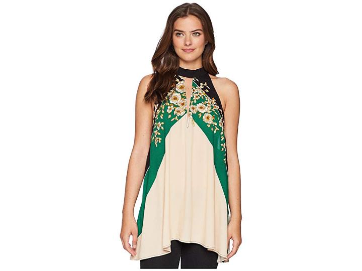 Free People Beat Of My Heart Tunic (black) Women's Blouse