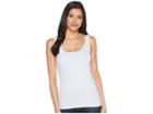 Lauren Ralph Lauren Ribbed Stretch Cotton Tank Top (whisper Blue) Women's Sleeveless