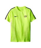 Nike Kids Dry Squad Cr7 Short Sleeve Soccer Top (little Kids/big Kids) (volt/seaweed/volt) Boy's Clothing