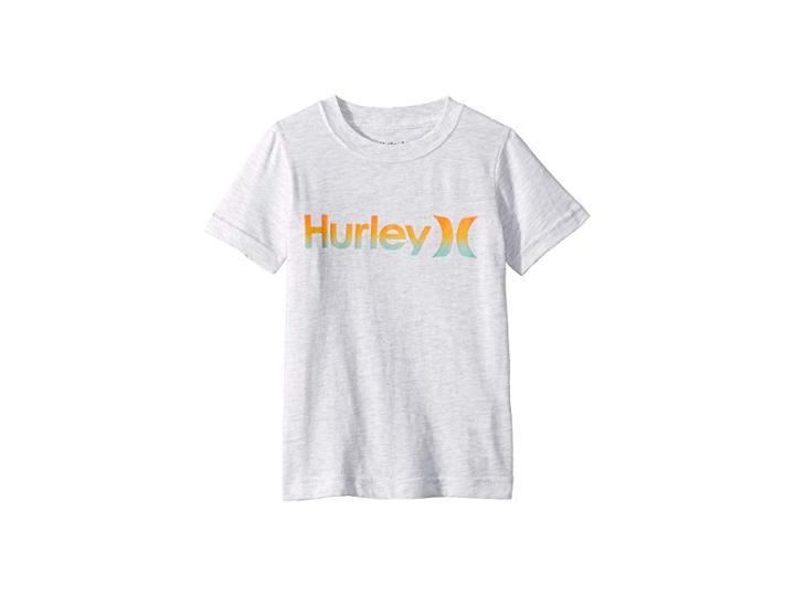 Hurley Kids One And Only Gradient Tee (little Kids) (birch Heather) Boy's T Shirt