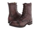 Frye Logan Jump Boot (dark Brown Polished Stonewash) Men's Lace-up Boots