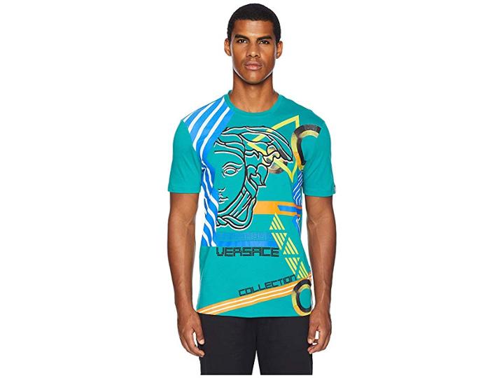 Versace Collection Modern Medusa Tee (turquoise) Men's T Shirt
