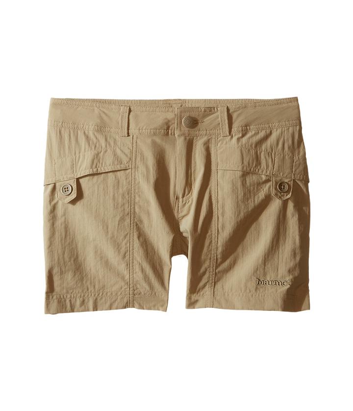 Marmot Kids Ginny Shorts (little Kids/big Kids) (desert Khaki) Girl's Shorts