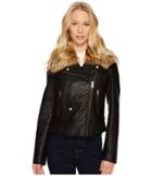 Marc New York By Andrew Marc Beverly 20 Faux Bubble Leather Jacket (black) Women's Coat
