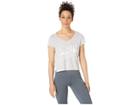 Puma Feel It Tee (light Grey Heather/puma White) Women's T Shirt
