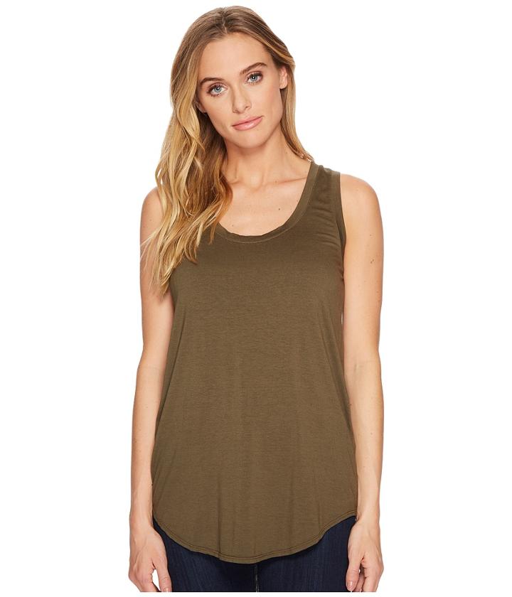 Three Dots Lightweight Viscose Long Tank (nicoise) Women's Sleeveless