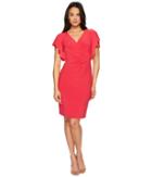 Lauren Ralph Lauren Kahlo Matte Jersey Dress (pink Poppy) Women's Dress
