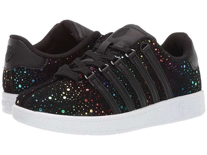 K-swiss Classic Vntm (little Kid) (black/rainbow) Athletic Shoes