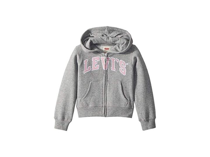 Levi's(r) Kids Iconic Hoodie (toddler) (marled Gray) Girl's Sweatshirt