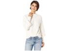 1.state Crew Neck Mixed Cable Sweater (antique White) Women's Sweater
