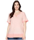 Columbia Plus Size Easygoing Lite Tee (blush Pink) Women's T Shirt