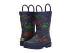 Western Chief Kids Dino Facet Rain Boots (toddler/little Kid/big Kid) (navy) Boys Shoes