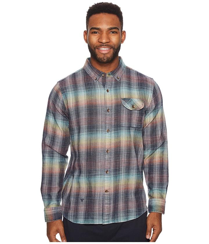 Vissla Sabroso Long Sleeve Flannel Top (multi) Men's Clothing