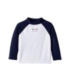 Janie And Jack Long Sleeve Rashguard (infant) (navy) Boy's Swimwear