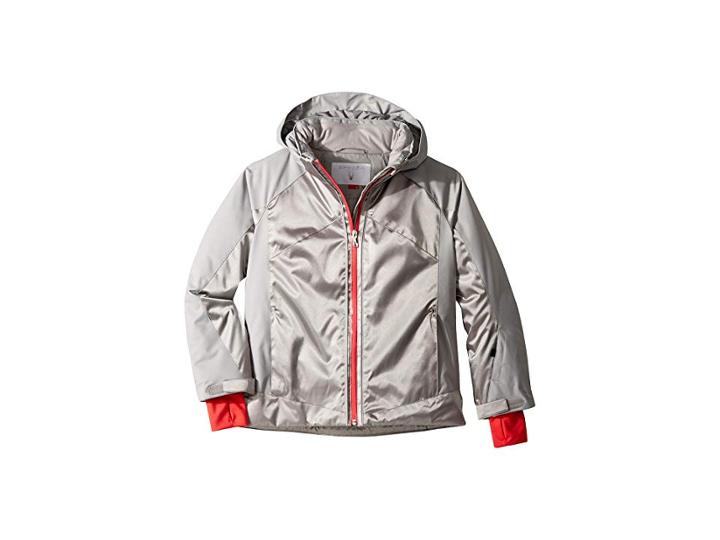 Spyder Kids Tresh Jacket (big Kids) (silver/alloy/hibiscus) Girl's Coat