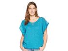 Ariat Sunset Top (enamel Blue) Women's Short Sleeve Pullover
