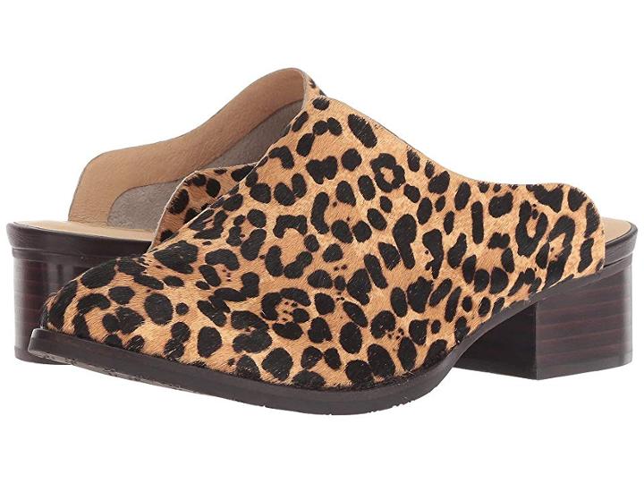 Sbicca Damsel (black/leopard) Women's Clog/mule Shoes