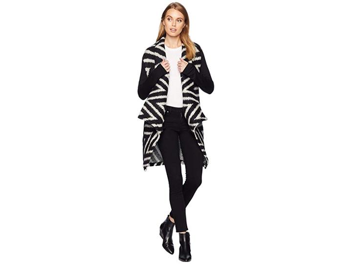 Lamade Lakota Cardigan (black/white Chevron) Women's Clothing