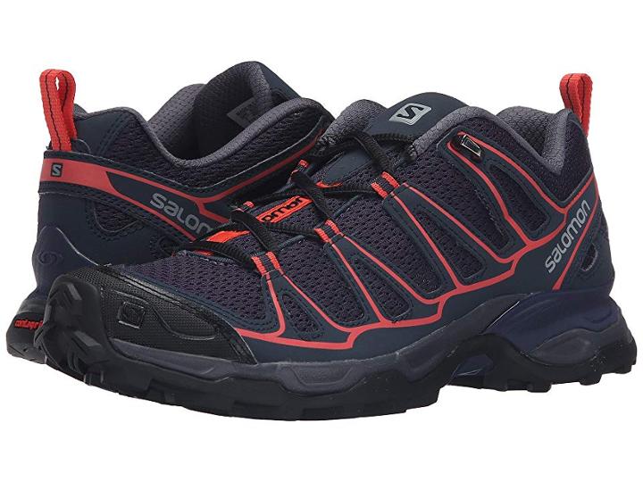 Salomon X Ultra Prime (nightshade Grey/deep Blue/coral Punch) Women's Shoes