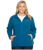 Columbia Plus Size Fuller Ridge Fleece Jacket (phoenix Blue) Women's Coat
