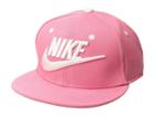 Nike Kids Futura True Snapback Cap (youth) (pink Nebula/pink Nebula/black/white) Caps