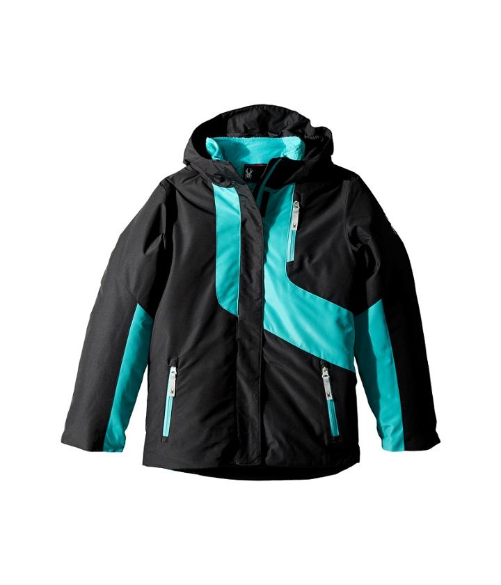 Spyder Kids Reckon 3-in-1 Jacket (big Kids) (black/baltic) Girl's Coat