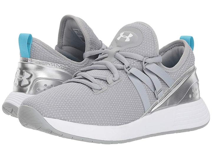 Under Armour Ua Breathe Trainer (overcast Gray/metallic Silver/white) Women's Shoes