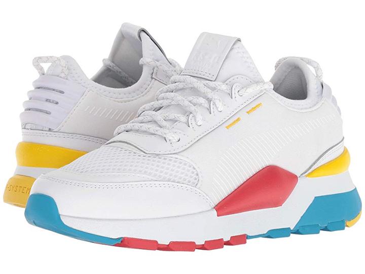 Puma Kids Rs-0 Play (big Kid) (puma White/puma White/puma White) Boy's Shoes