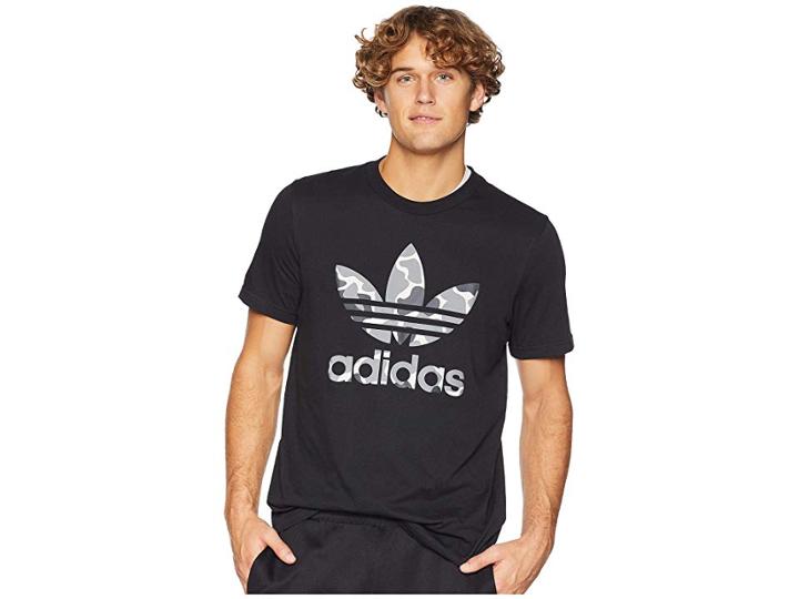 Adidas Originals Camo Trefoil Tee (black) Men's T Shirt