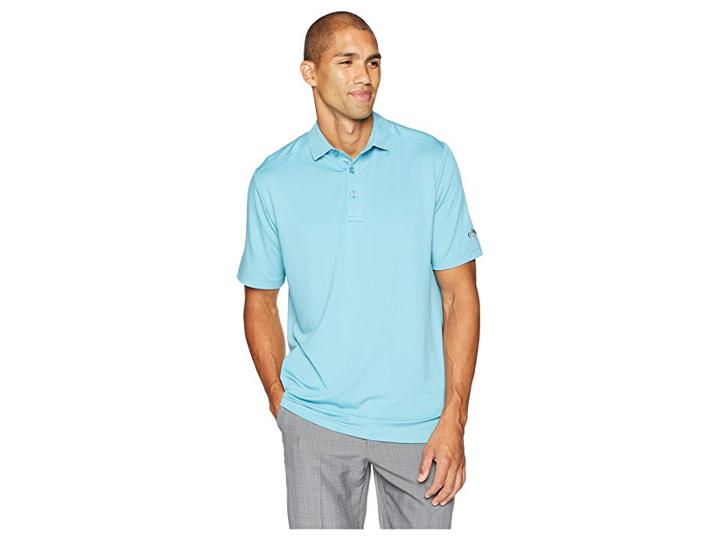 Callaway Opti-dritm Micro-hex Solid Polo (delphinium Blue) Men's Clothing