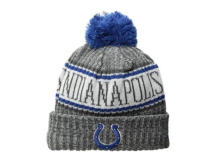 New Era Indianapolis Colts Sport Knit (dark Grey) Baseball Caps